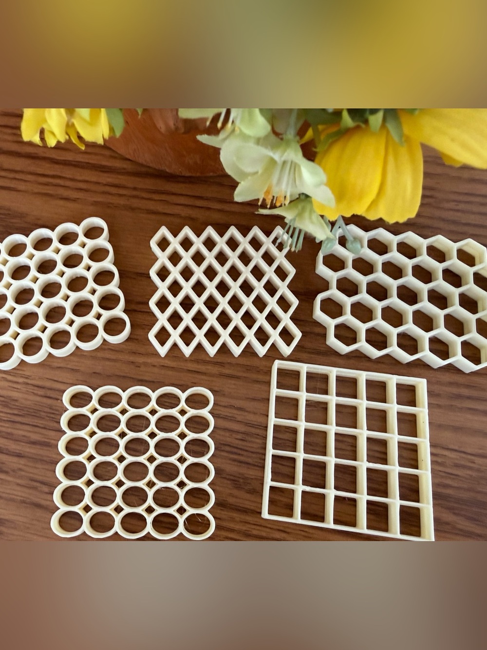 Polymer clay multiple piece grid cutters!